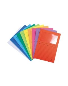 Exacompta forever kartonkitasku ikkunalla värilajitelma