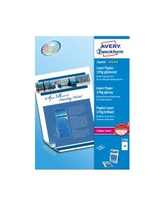 Avery superior laser valokuvapaperi a4 170g glossy