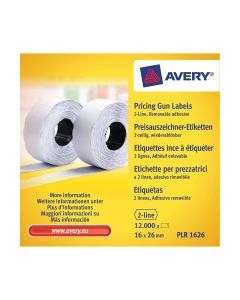 Avery hintaetikettirulla 26 x 16mm irtoava liima