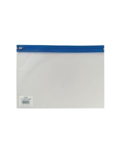 Zippa bag vetoketjutasku a4+ kirkas/sininen