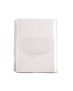 Paljetasku a4 180 mic pvc läpällinen kirkas