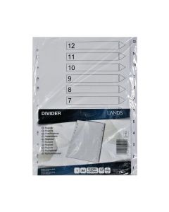 Hakemisto 12-1 a4 kartonki valkoinen