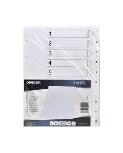 Hakemisto 1-10 A4 pp valkoinen