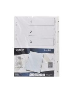 Hakemisto 1-6 a4 pp valkoinen