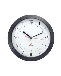 Seinäkello pyöreä musta