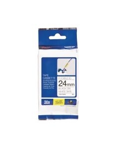 Brother tze-fx251 tarranauha 24mm musta/valkoinen