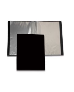 Esittelykansio a4 etutaskulla 20 taskua pp musta