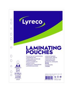 Lyreco laminointitasku A4 2x125mic kirkas rei'itetty