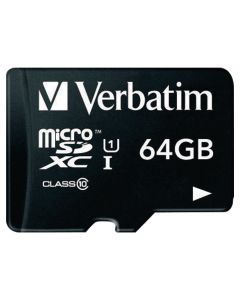 Verbatim muistikortti microSDHC 64GB class 10 adapterilla