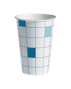 Huhtamäki kartonkikuppi korvaton 200ml ruutu, 1 kpl=100 kuppia