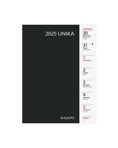 Ajasto unika 2026 p&ouml;yt&auml;kalenteri musta 148 x 210mm