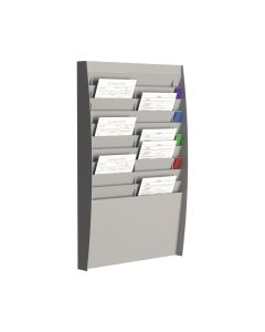Paperflow esiteteline seinämalli 20 lokeroa harmaa