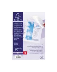 Exacompta paljetasku a4 200mic pp läpällinen
