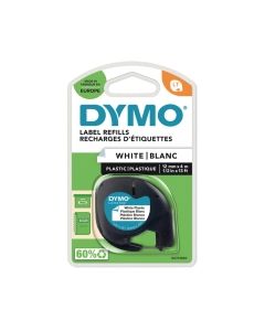 Dymo® nauha letratag® 12mm x 4m muovi valkoinen