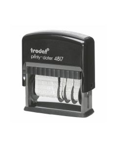 Trodat 4817 päiväysleimasin vaihdettava teksti