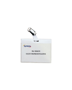 Lyreco nimikorttikotelo 60 x 90mm klipsi