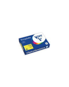 Clairefontaine Trophee 1877 väripaperi A4 80g kirkas keltainen, 1 LTK