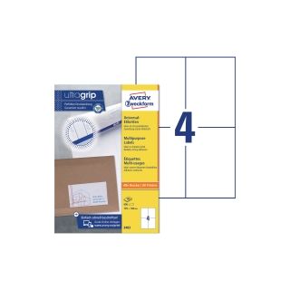 Avery 3483 monitoimitarra 105 x 148mm 4-osainen