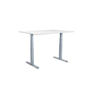 Getupdesk duo ii smart sähköpöytä 160 x 80cm valkoisella pöytälevyllä