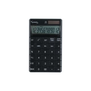 Lyreco pöytälaskin 12 numeron näyttö musta