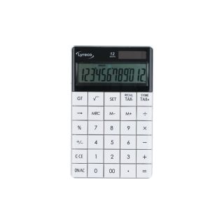 Lyreco pöytälaskin 12 numeron näyttö valkoinen