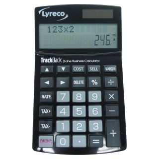 Lyreco pöytälaskin 2-rivinen 12 numeron näyttö