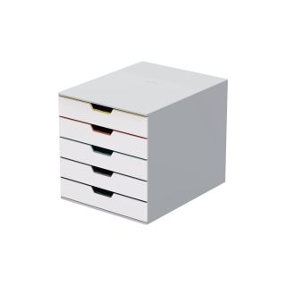 Durable varicolor vetolaatikosto 5-osainen valkoinen/ monivärinen