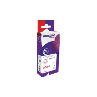 Wecare canon cli-551xl mustesuihkupatruuna syaani
