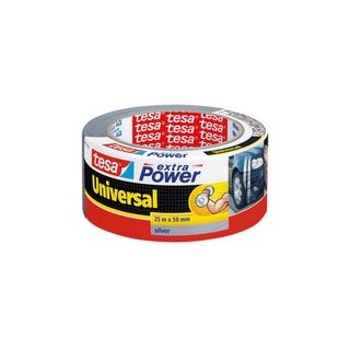 Tesa® extra power universal ilmastointiteippi 50mm x 25m hopea