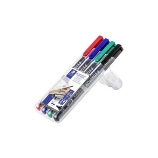 Staedtler lumocolor 317 huopakynä 1mm permanent värilajitelma