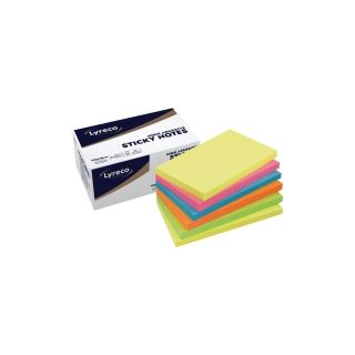 Lyreco premium viestilaput 75 x 125 mm kesän värit 1 kpl=6 nidettä