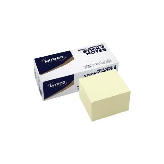 Lyreco premium viestilappukuutio 75 x 75mm keltainen 1 kpl=2 nidettä