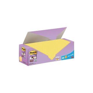 Post-it® super sticky viestilaput 654-sscy säästöpakkaus 76 x 76mm kanariankelt