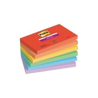 Post-it&reg; super sticky playful viestilappu 76 x 127 mm