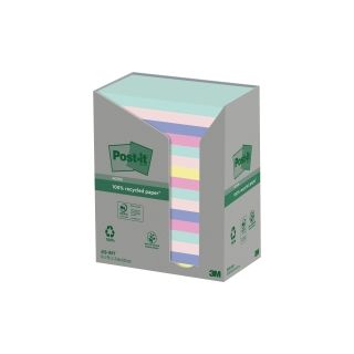Post-it® viestilapputorni eko 76 x 127mm värilajitelma