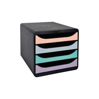 Exacompta big box vetolaatikosto 4-osainen musta