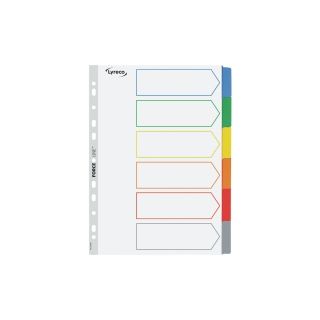 Lyreco mylar välilehti 6-osainen a4 muovikieleke