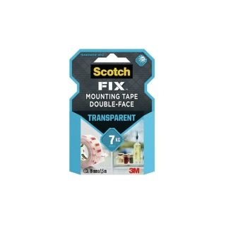 Scotch-fix™ kiinnitysteippi kaksipuolinen läpinäkyvä 19mm x 1