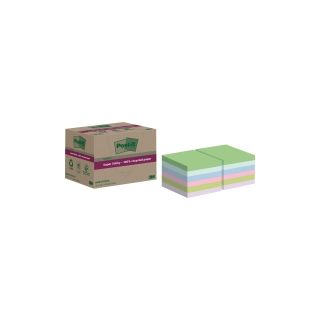 Post-it® super sticky viestilappu eko 76 x 76 mm värilajitelma