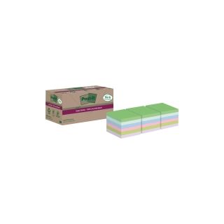 Post-it® super sticky viestilappu eko 76 x 76 mm värilajitelma