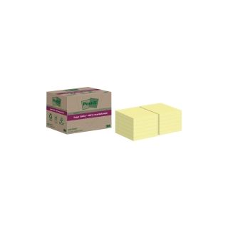 Post-it® super sticky viestilappu eko 76 x 76 mm keltainen