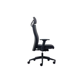 Interstuhl 179rs työtuoli ergonominen korkeaselkäinen niskatuki musta