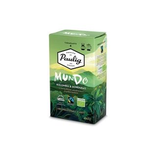 Paulig mundo kolumbia & honduras luomu kahvi suodatinjauhatus tumma paahto 450g