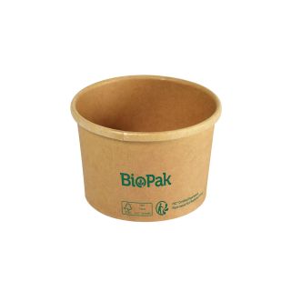 Biopak ronda short kulho 240ml ruskea