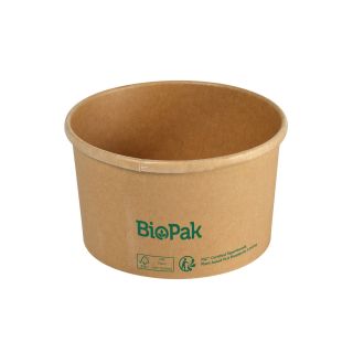 Biopak ronda slim kulho 550 ml ruskea