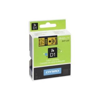Dymo® nauha d1 19mm x 7m musta/keltainen
