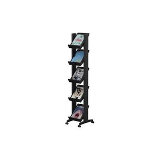 Paperflow easy displays esiteteline lattiamalli a4 5 hyllyä musta