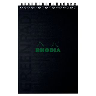 Rhodia greenpad pehmeäkantinen muistikirja a5/80 viivoilla + marginaali
