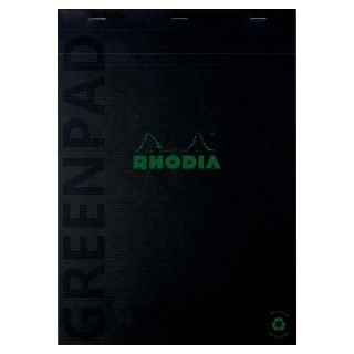 Rhodia greenpad nidottu muistilehtiö a5/70 viivoilla + marginaali