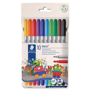 Staedtler noris 2-päinen huopakynä 10 väriä